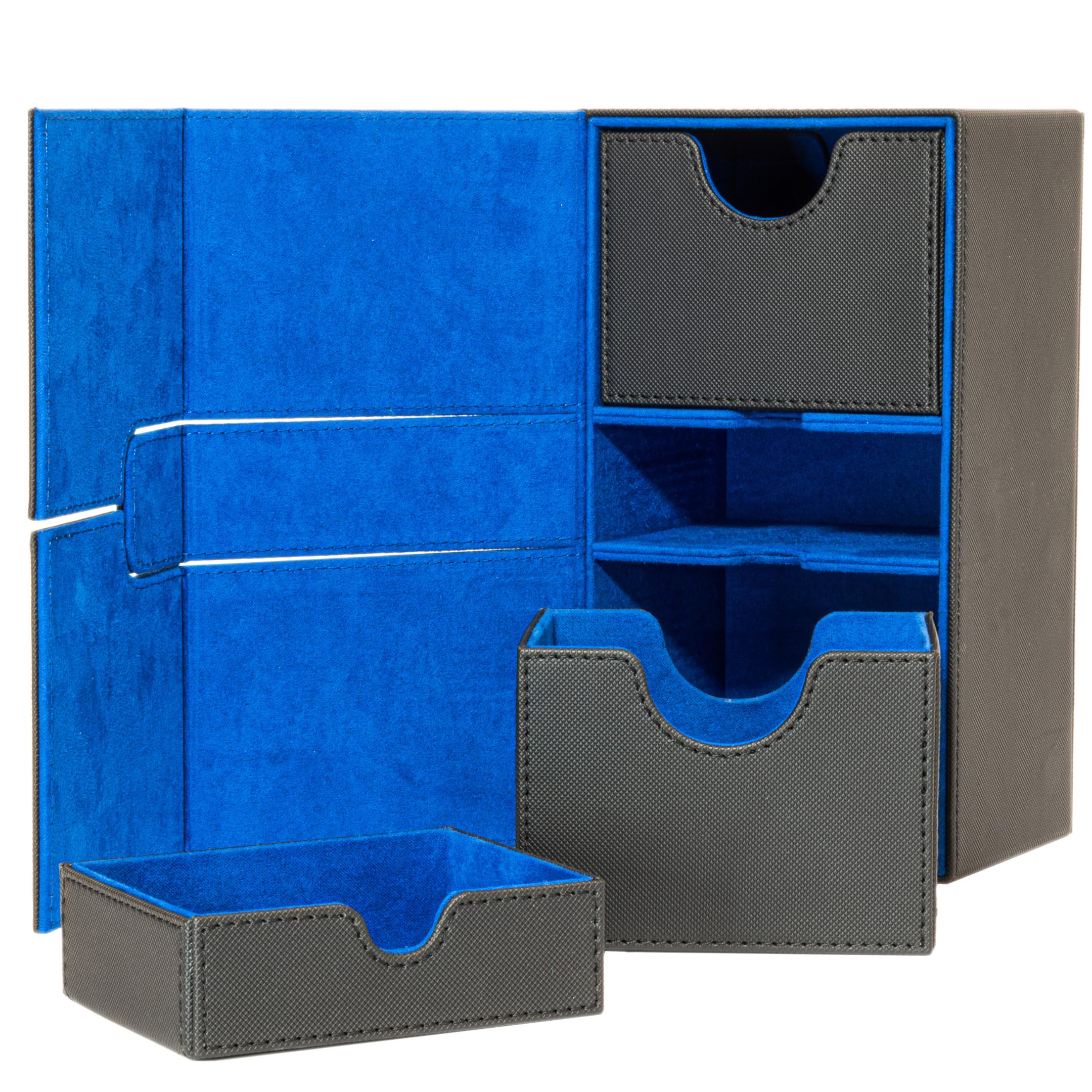 Infinity Vault Sideloader 200 - Durable Double Deck Box with Dice
